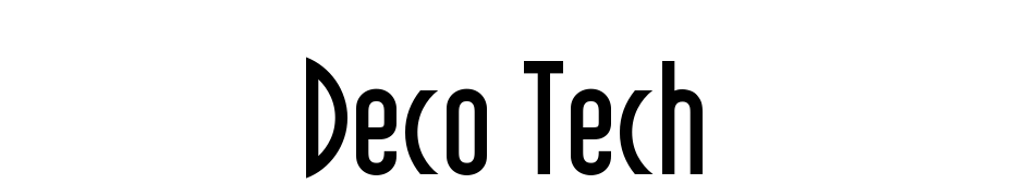 Deco Tech cкачати шрифт безкоштовно